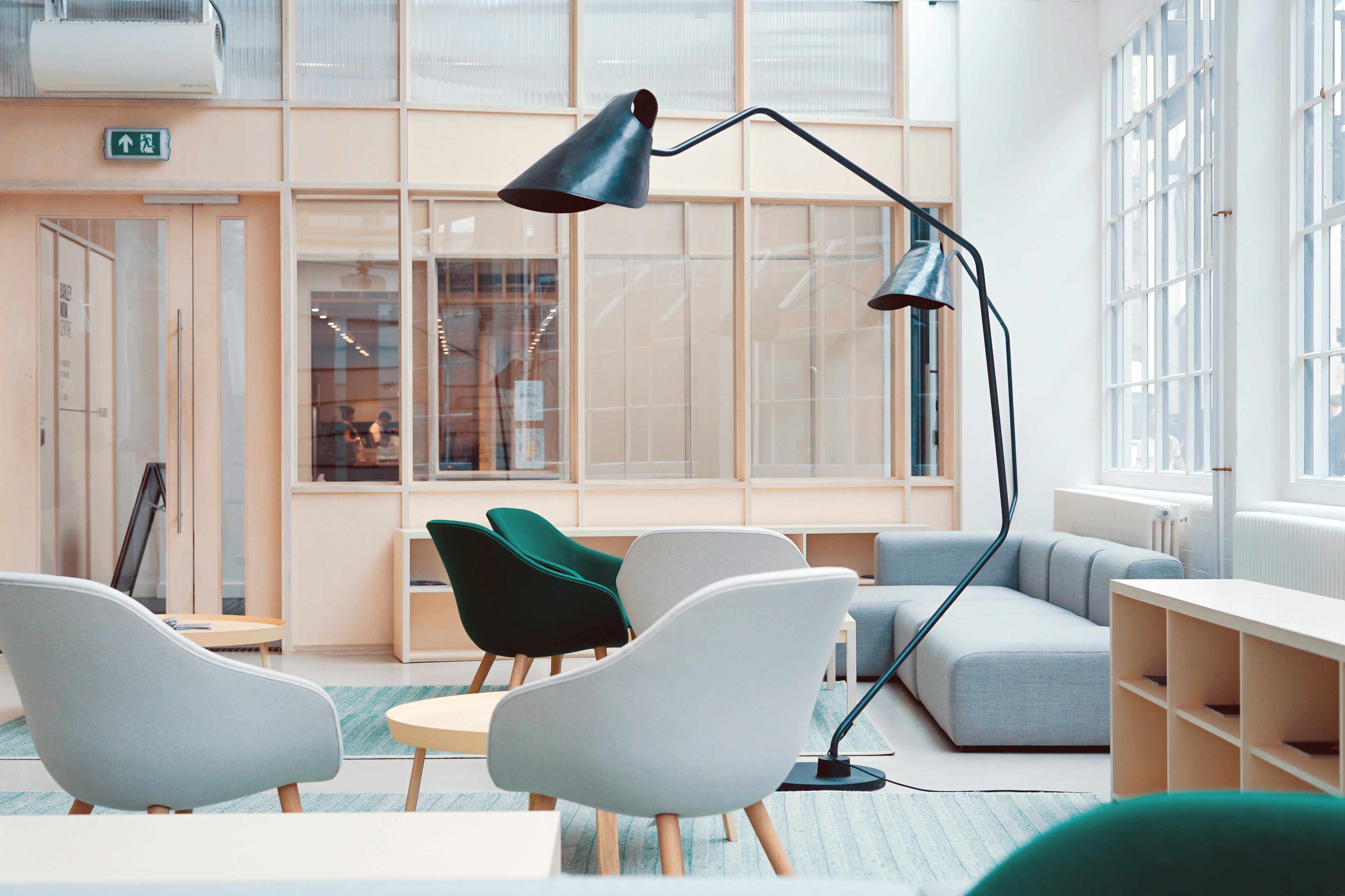 Professional consulting room setup with comfortable chairs