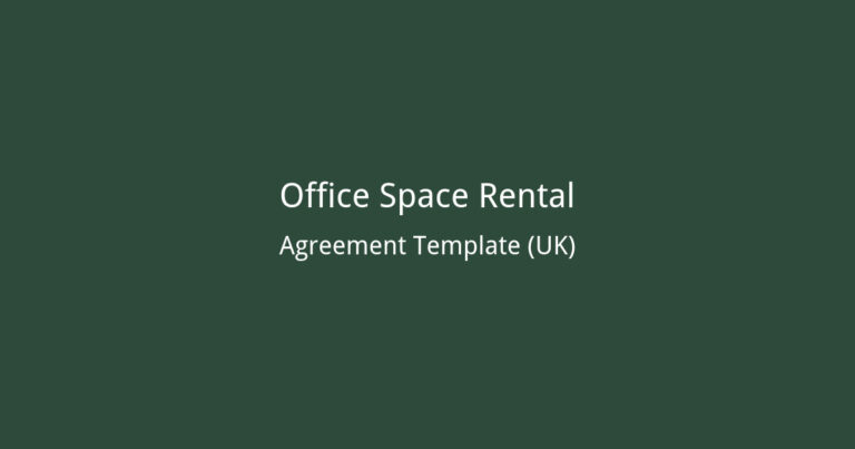 Free Office Space Rental Agreement Template for UK Businesses