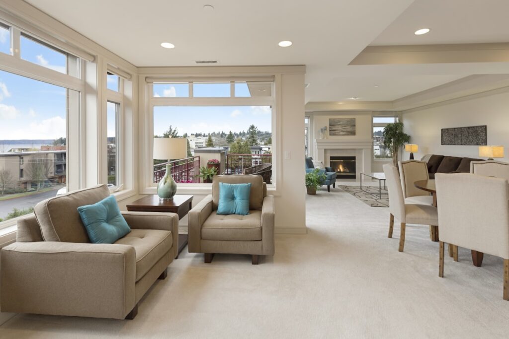 Bright, calm therapy room interior — how to photograph a therapy room for rent